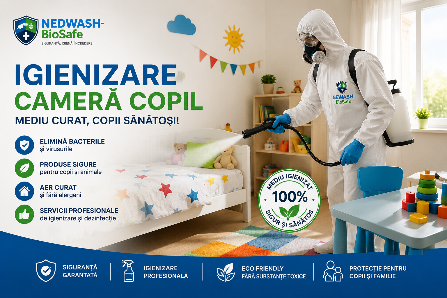 igienizare camera copil